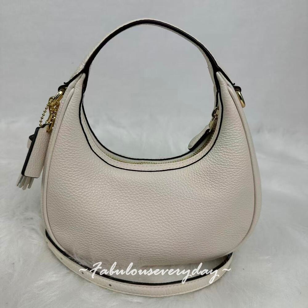 Coach Carmen Mini Crossbody Bag With Heart Rivets Leather/Gold/Chalk CDB85 NWT - Picture 4 of 8